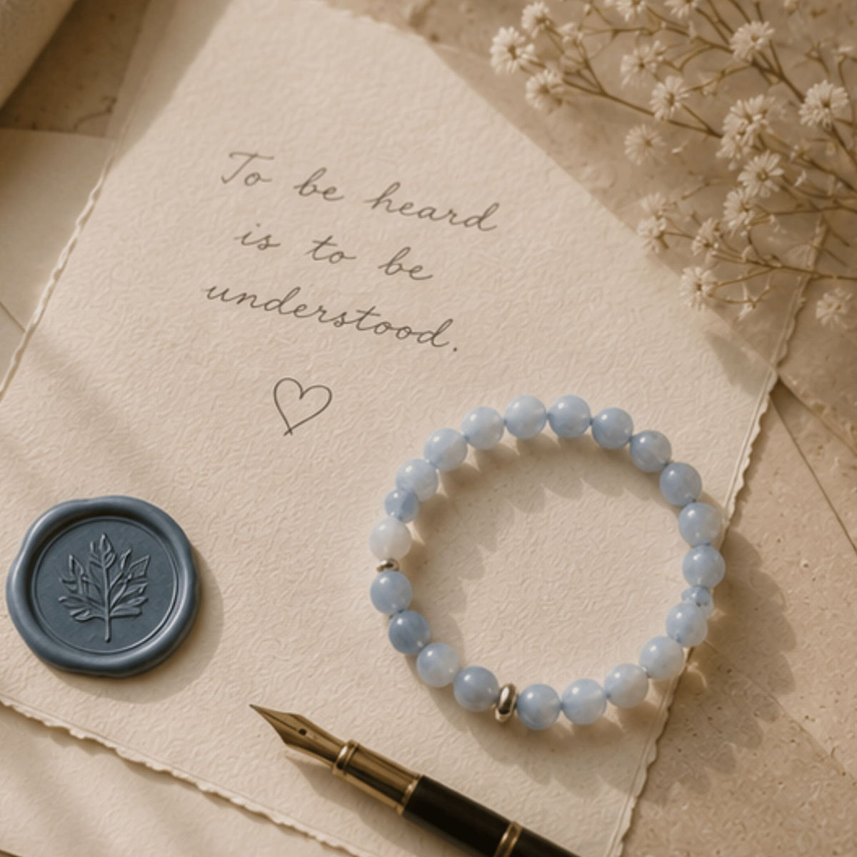 Communication crystal jewelry collection with healing stones for self-expression