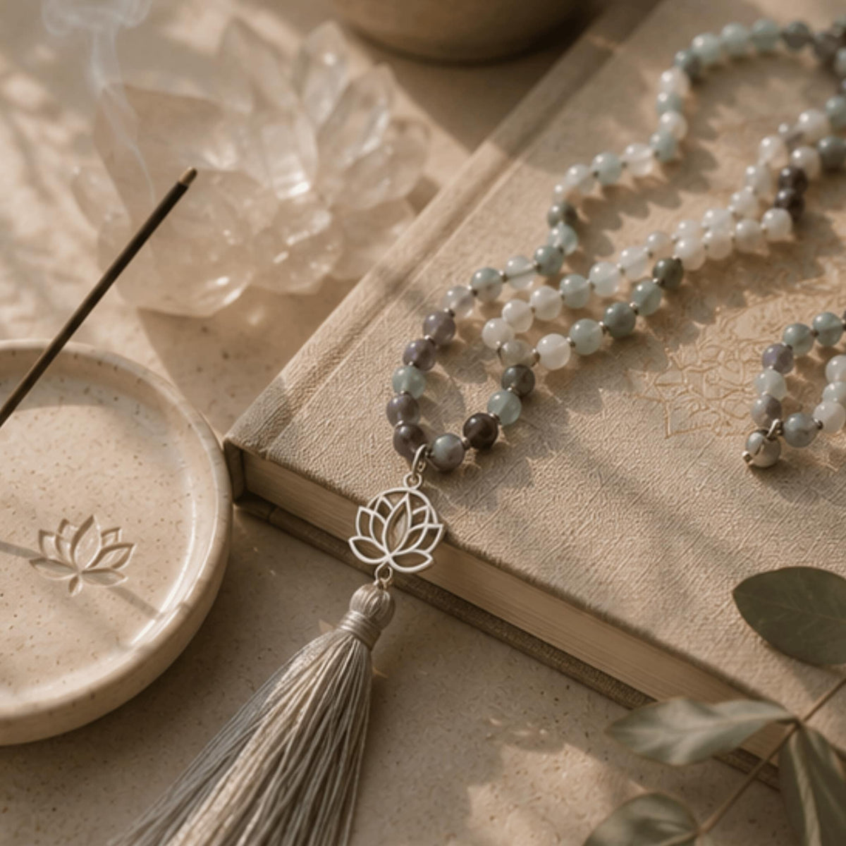 Spiritual growth crystal jewelry collection with healing gemstones for awakening