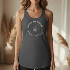 Inhale the Future Exhale the Past tank top in gray – yoga clothing for women, spiritual apparel