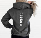 It's only a phase moon phases hoodie – cozy spiritual gift for moon lovers