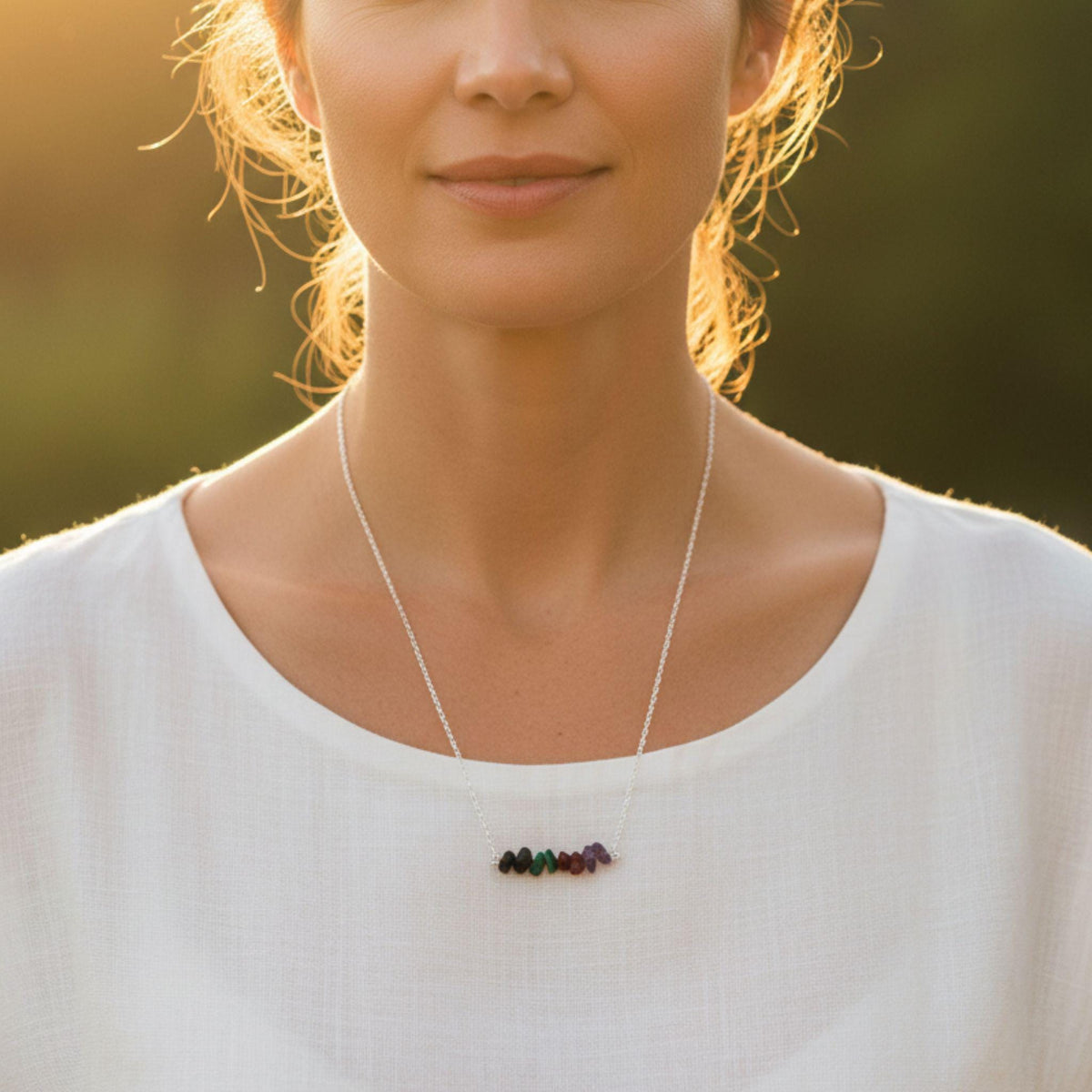 Zodiac crystal necklace October November birthday gift for her