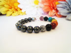 7 chakra hematite bracelet reiki infused healing crystal jewelry for women