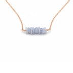 Blue lace agate crystal bar necklace encouragement gift for women calm confidence throat chakra
