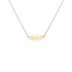 Yellow jasper crystal necklace for emotional strength courage and self confidence gift women