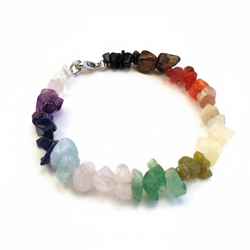 chakra healing bracelet all 7 chakras gemstone jewelry