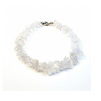 Genuine Clear Quartz gemstone bracelet with adjustable clasp – crystal jewelry gift for women