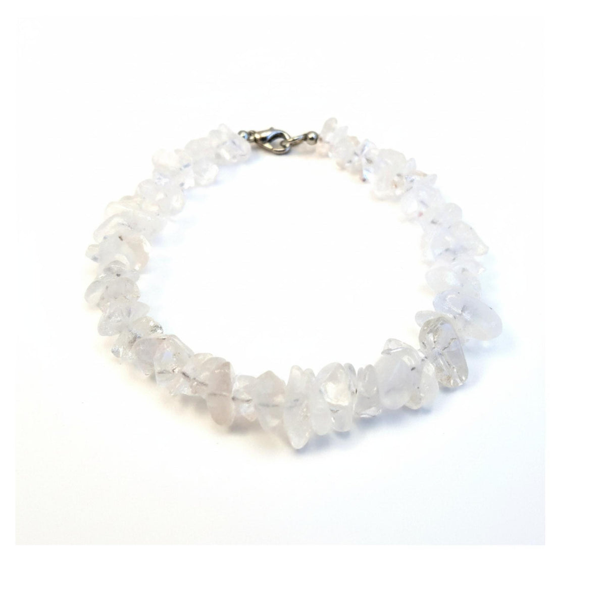 Genuine Clear Quartz gemstone bracelet with adjustable clasp – crystal jewelry gift for women