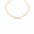 Clear quartz crystal necklace spiritual gift for women April birthstone jewelry