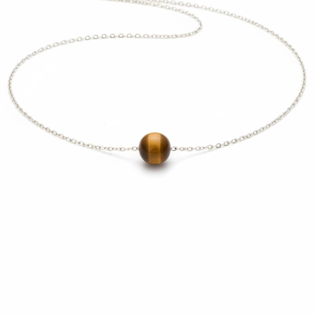 Tigers eye crystal necklace spiritual gift for women courage and resilience jewelry