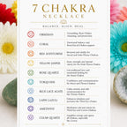 Seven chakra crystal drop necklace amethyst lapis lazuli rose quartz spiritual alignment jewelry