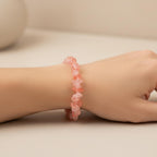 cherry quartz gemstone bracelet encouragement gift for women handmade in Canada