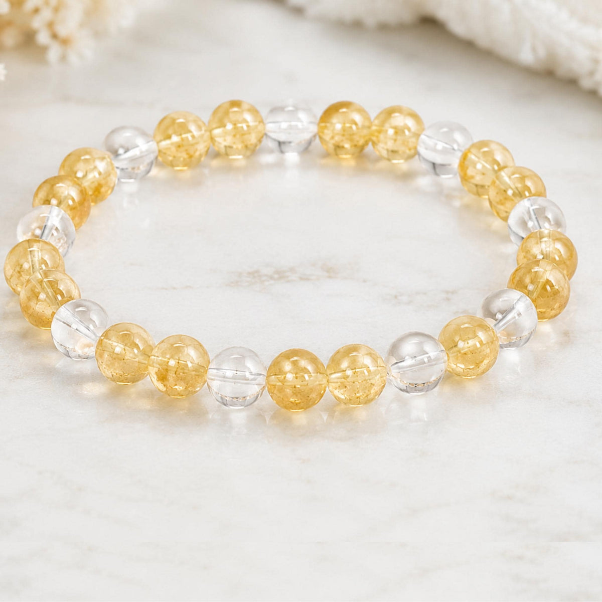 citrine bracelet for women wealth manifestation crystal jewelry handmade Canada