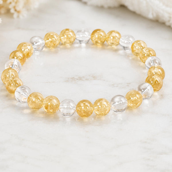 citrine bracelet for women wealth manifestation crystal jewelry handmade Canada