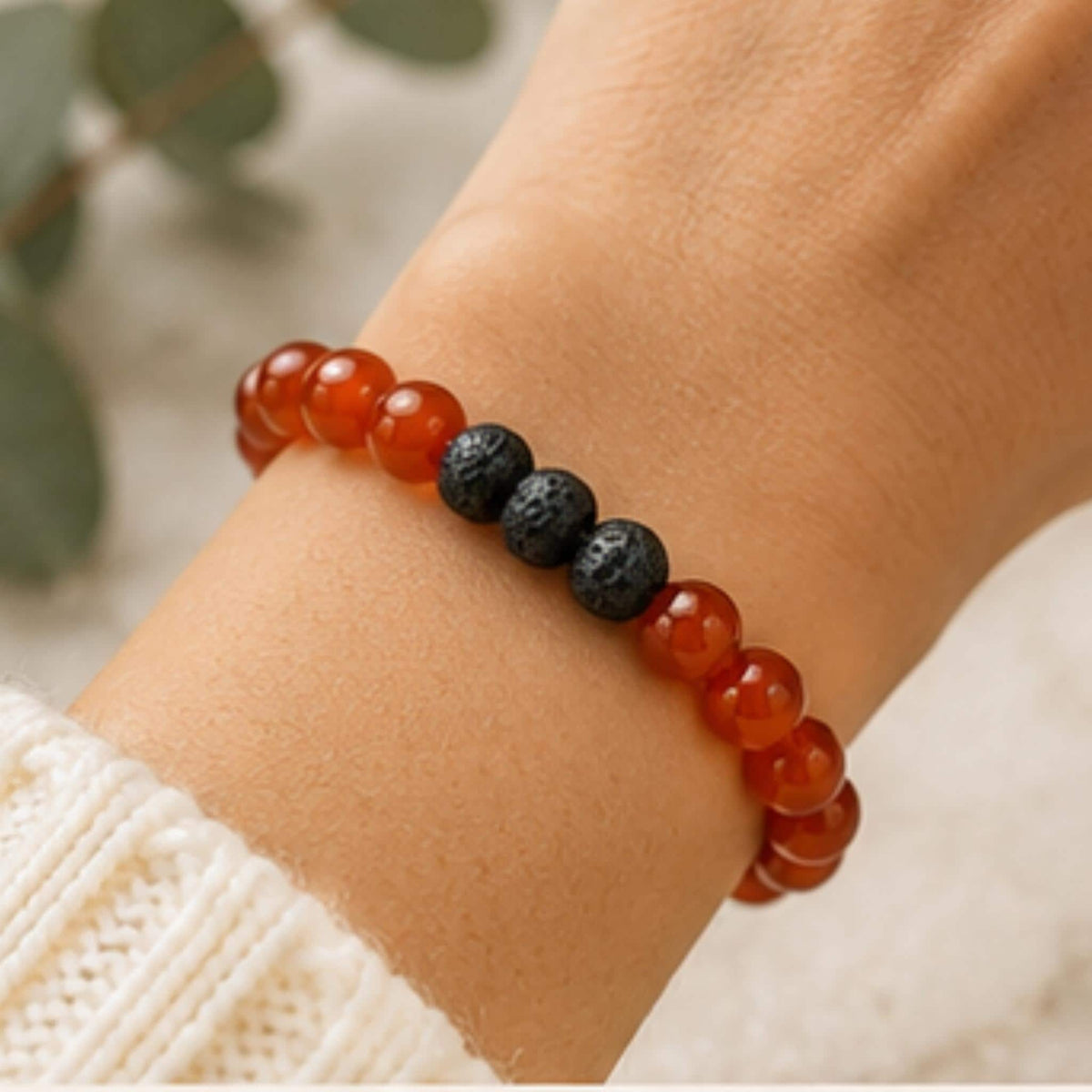 carnelian diffuser bracelet women anxiety relief crystal healing bracelet gift