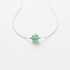 Green aventurine crystal necklace spiritual gift for women May birthstone jewelry