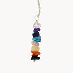 Crystal chakra necklace for emotional balance burnout healing mindfulness gift for women