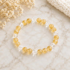 genuine citrine crystal bracelet for money luck and positive energy Reiki infused