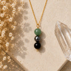 Energy and grounding crystal necklace for women