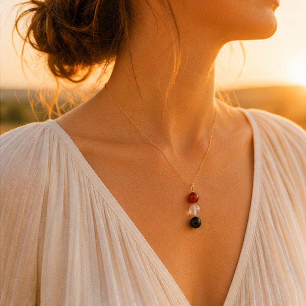 Courage and confidence crystal necklace motivational gift for her