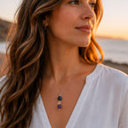 Clarity and intuition gemstone necklace for women