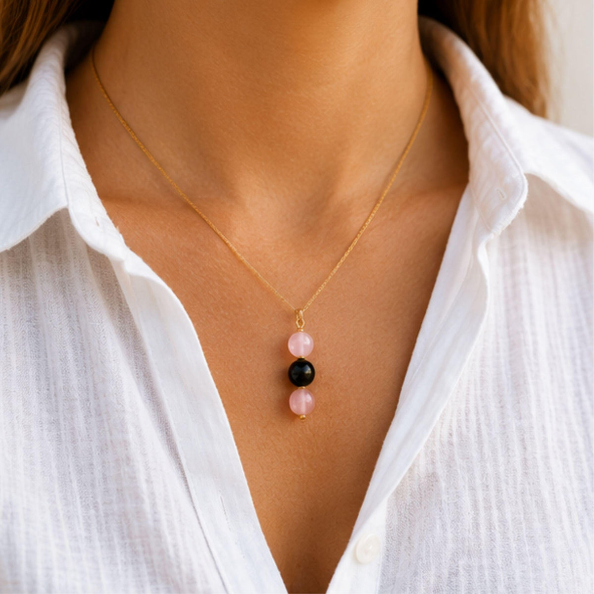 Self love and heart healing crystal necklace gift for her