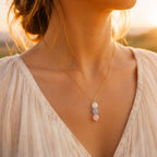 Self love and harmony gemstone necklace for women