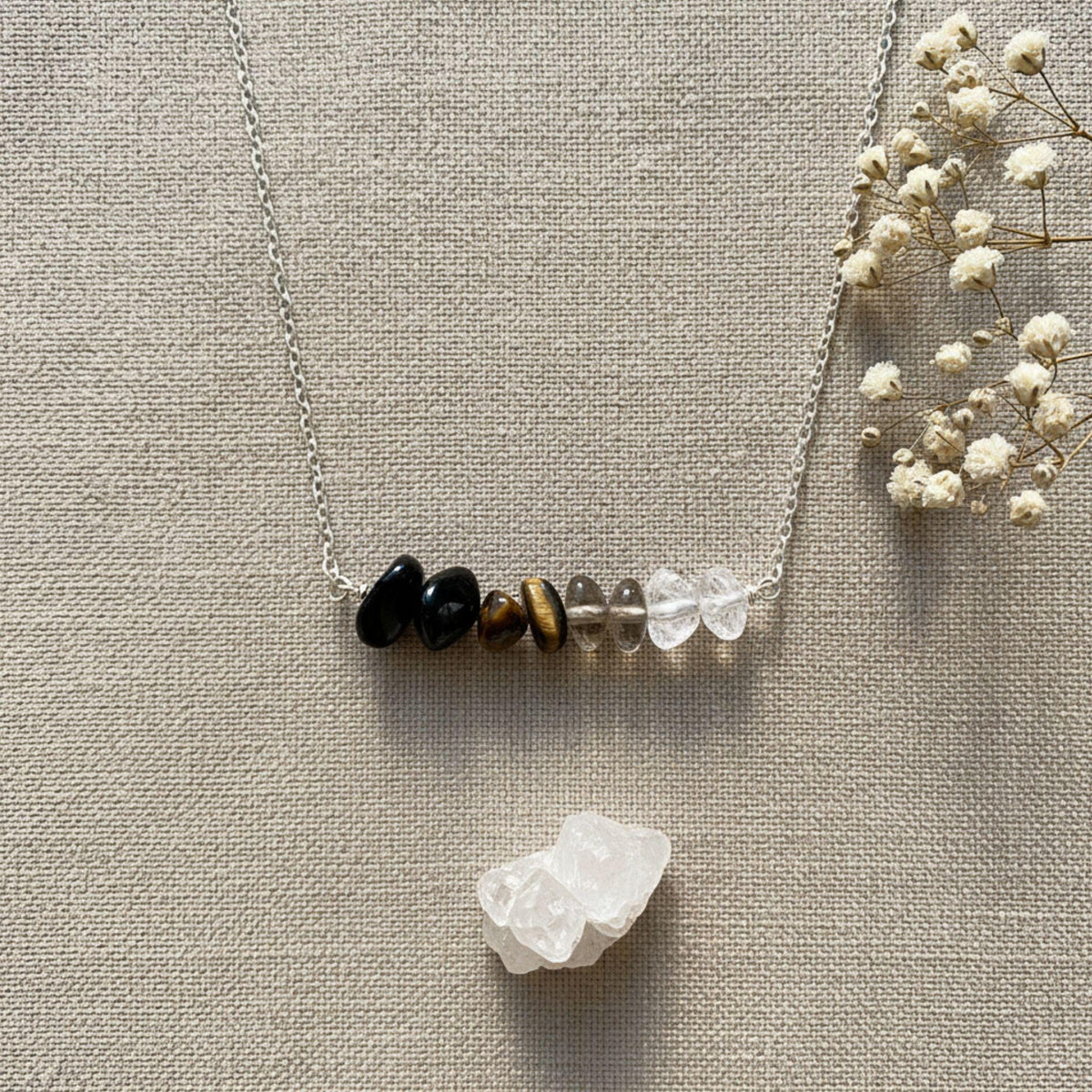 Capricorn zodiac jewelry handmade in Canada with healing crystals 
