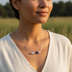 Zodiac crystal necklace May June birthday gift for her