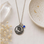 Virgo birthstone necklace gift for her