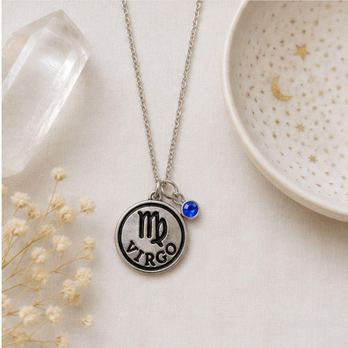 Virgo birthstone necklace gift for her