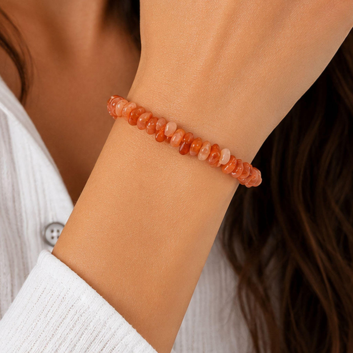 red aventurine strength bracelet for courage and resilience crystal jewelry