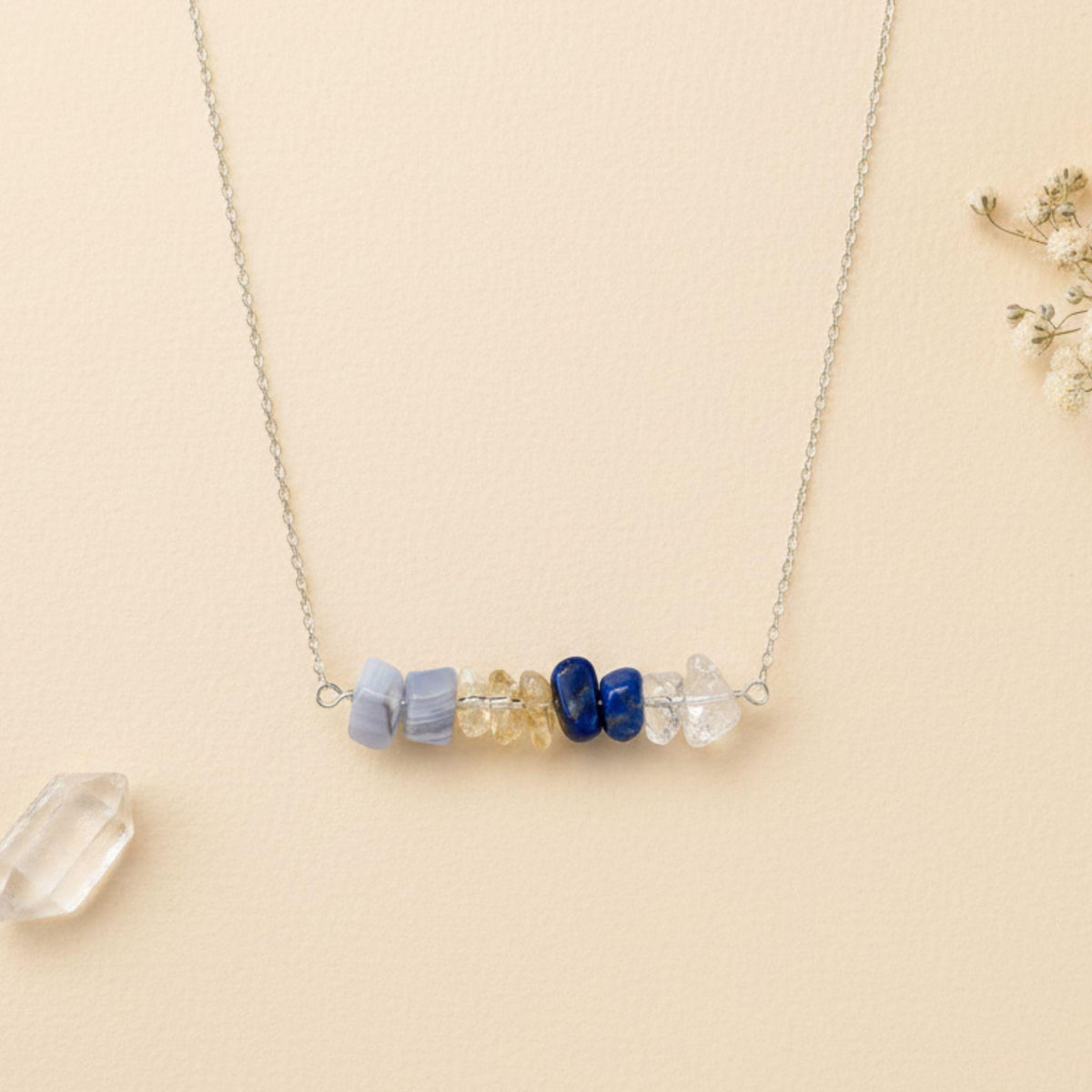 Gemini zodiac jewelry handmade in Canada with healing crystals