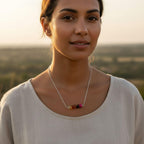 Zodiac crystal necklace July August birthday gift for her