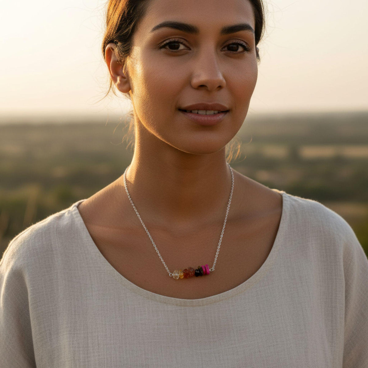 Zodiac crystal necklace July August birthday gift for her
