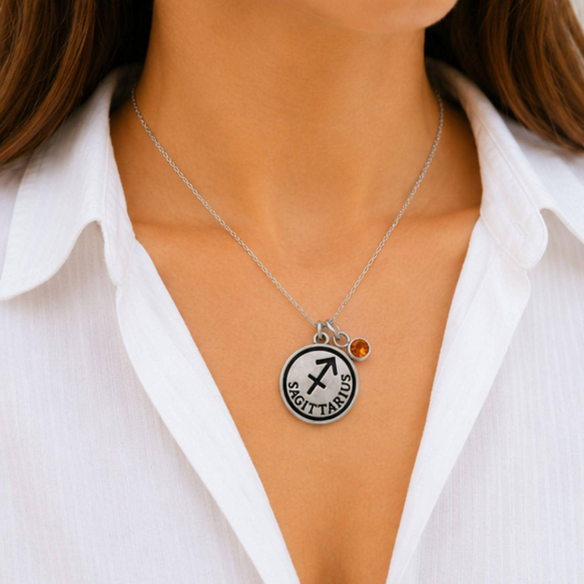 Sagittarius birthstone necklace gift for her