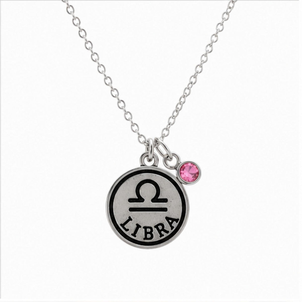 Zodiac pendant necklace September October birthday