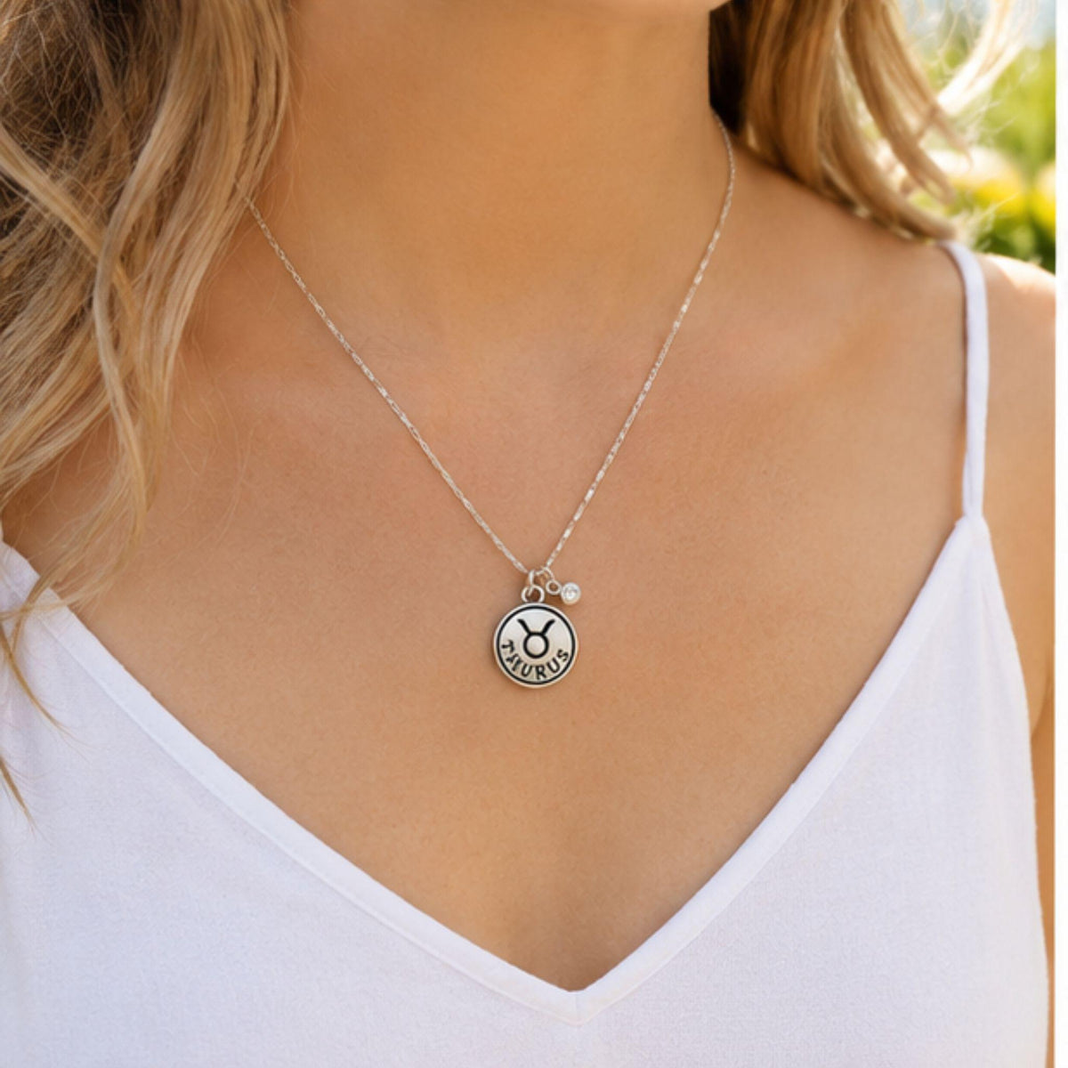 Taurus birthstone necklace gift for her