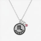 Scorpio birthstone necklace gift for her