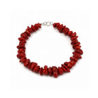 fertility crystal bracelet red bamboo coral healing gemstone gift