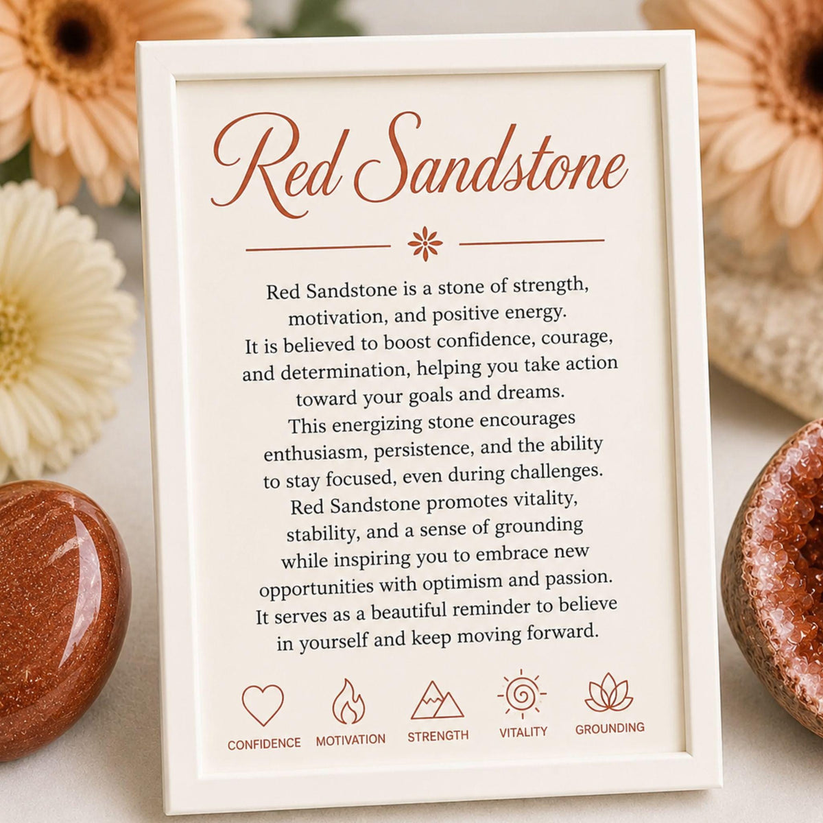 red sandstone diffuser bracelet handmade canada reiki gemstone gift