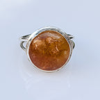 One-of-a-kind Yellow Healer Amethyst ring in size 8